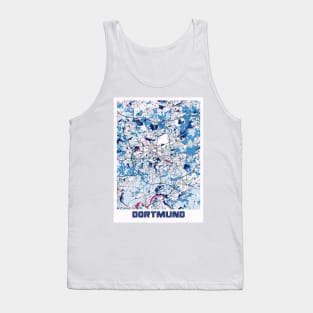 Dortmund - Germany MilkTea City Map Tank Top